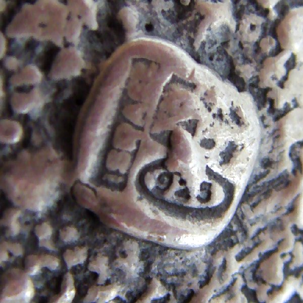 (n1316)Gargantilla de plata motivo macuquina.
